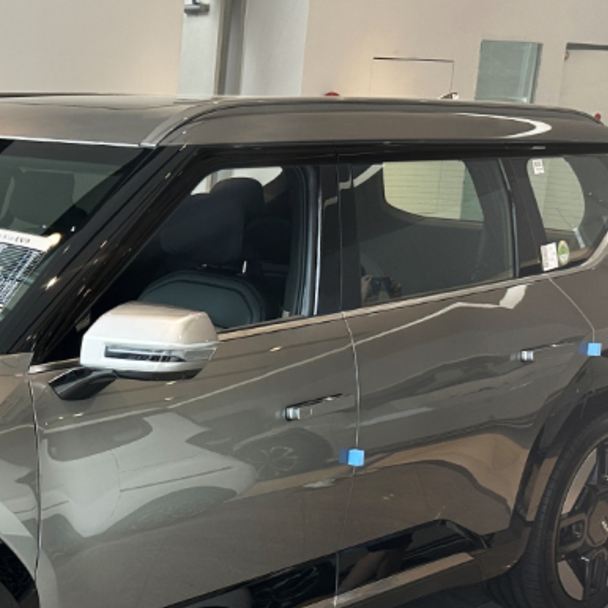 뭉구카 AC EV9 깨지지 않는 블랙바이져 자동차 햇빛가리개 썬바이저 차량 빗물받이 선바이저 크롬죽이기 리얼블랙바이저 6pcs 2023~ E-416, 블랙, 기아 EV9 44,000원