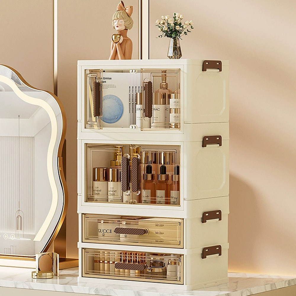 프리미엄 화장품 정리함 서랍형 디자인 화장대 대용량 투명 메이크업 수납박스 25,800원