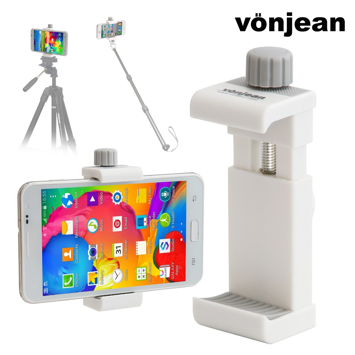 본젠 스마트폰 핸드폰 촬영용 거치대 [삼각대 셀카봉 브이로그 사진 영상 촬영용품 등] 5,800원