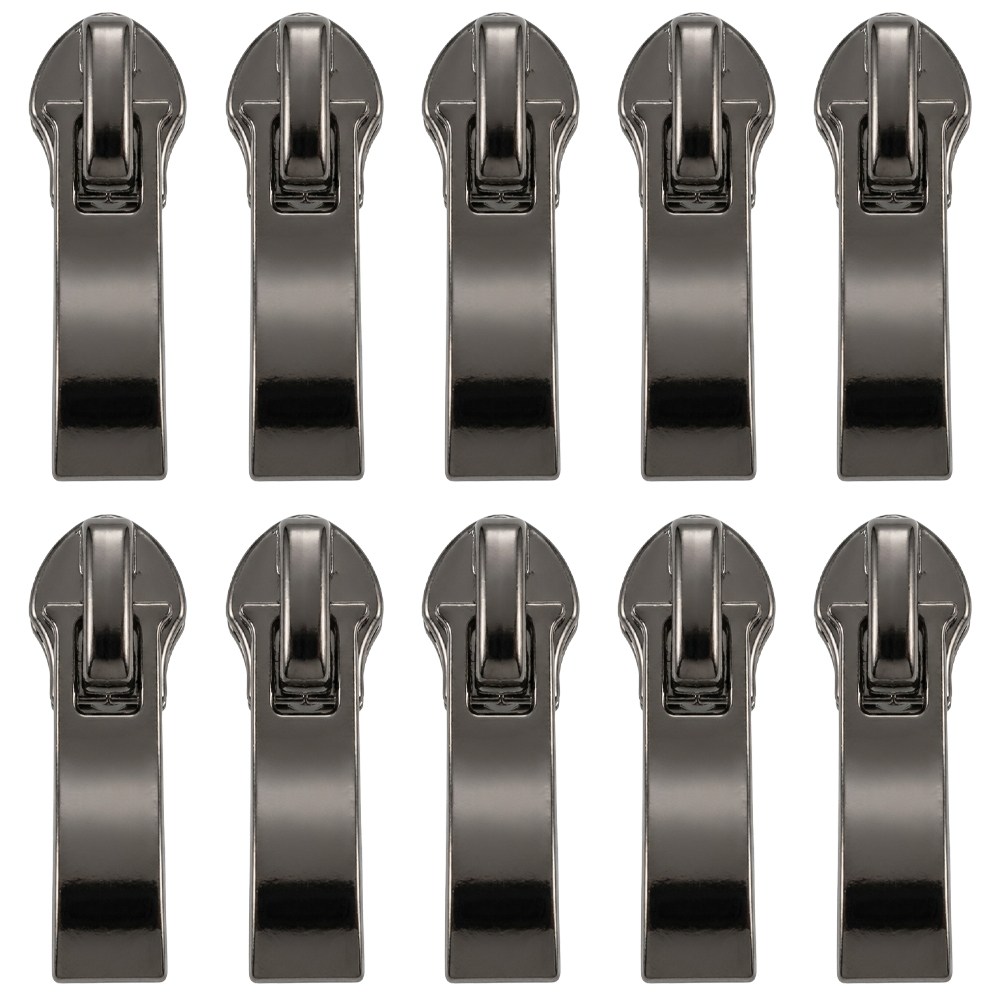 Joeunmall 5호 나일론 지퍼고리 코일 지퍼머리 지퍼손잡이, 10개, 5호-흑니켈 4,500원