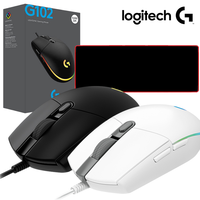 로지텍G G102 게이밍마우스 (로지텍코리아 정품박스 장패드포함 병행X 2년AS) 유선 마우스 33,000원