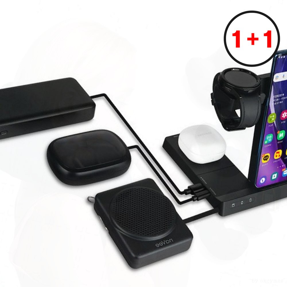 6in1 무선충전기 갤럭시 버즈 에어팟 거치대 나비 NV184(1+1상품으로 주문수량의 2배수량 배송) 171,800원