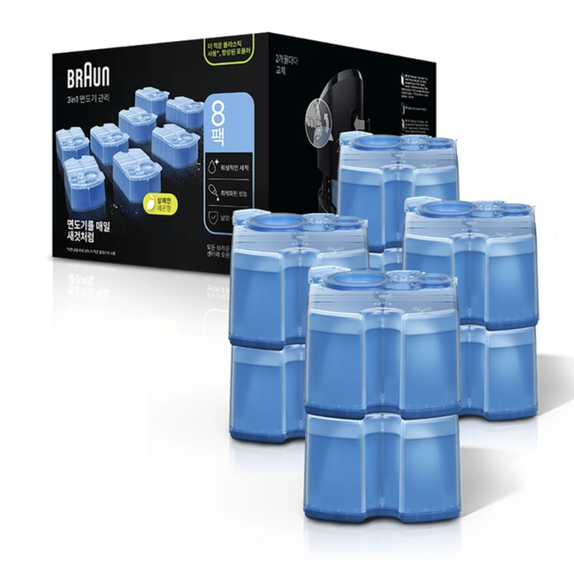 브라운 전기면도기 세척액 세정액 CCR8개 코스트코 51,980원