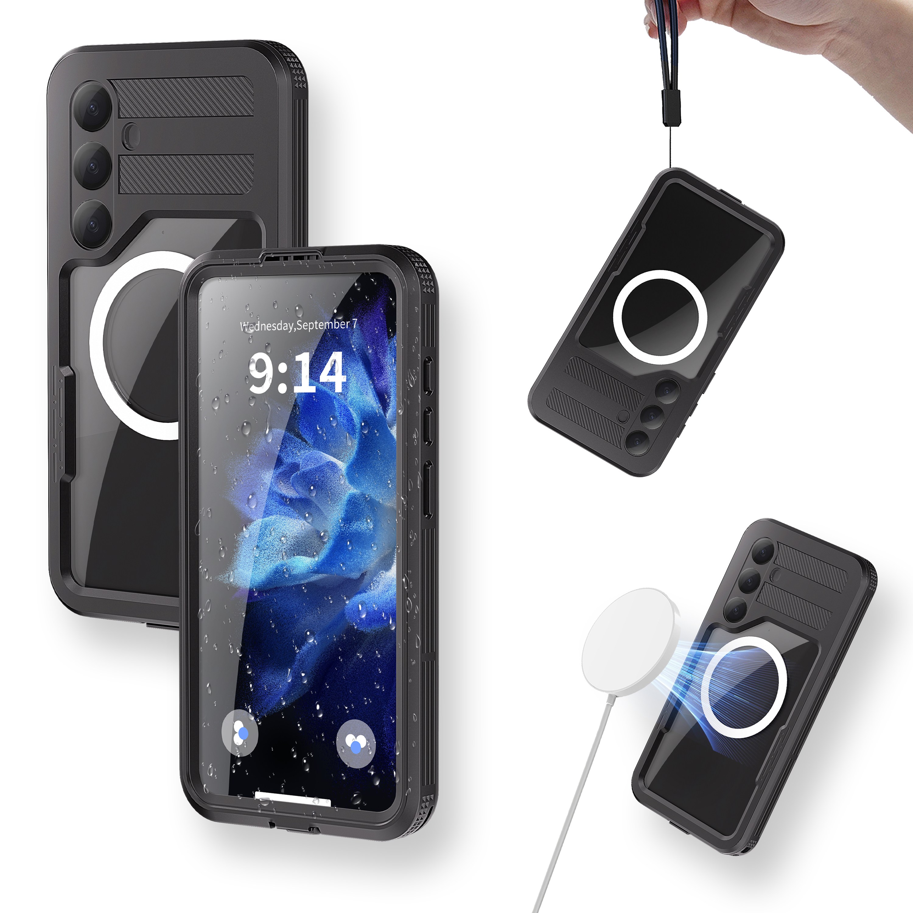 IP68 등급 안전한 갤럭시S23 s24 s25 S26 울트라 플러스 잠수함 방수케이스 26,800원