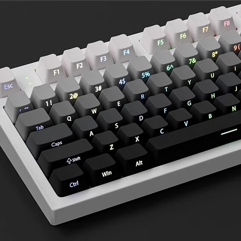 BIKASU 측면각인 투광 그라데이션 기계식 키보드 키캡 PBT 키캡 세트 134키 30,800원