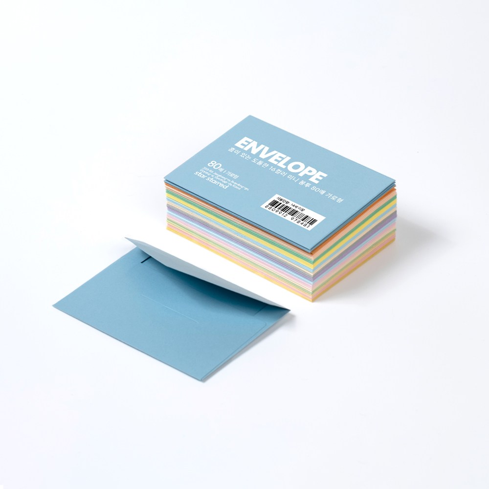 star starred 홈이 있는 도톰한 16컬러 미니 봉투 13,010원