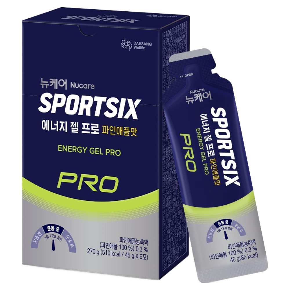 뉴케어스포식스 정품 에너지 젤 프로 파인애플맛 6p, 45g, 1개 12,900원