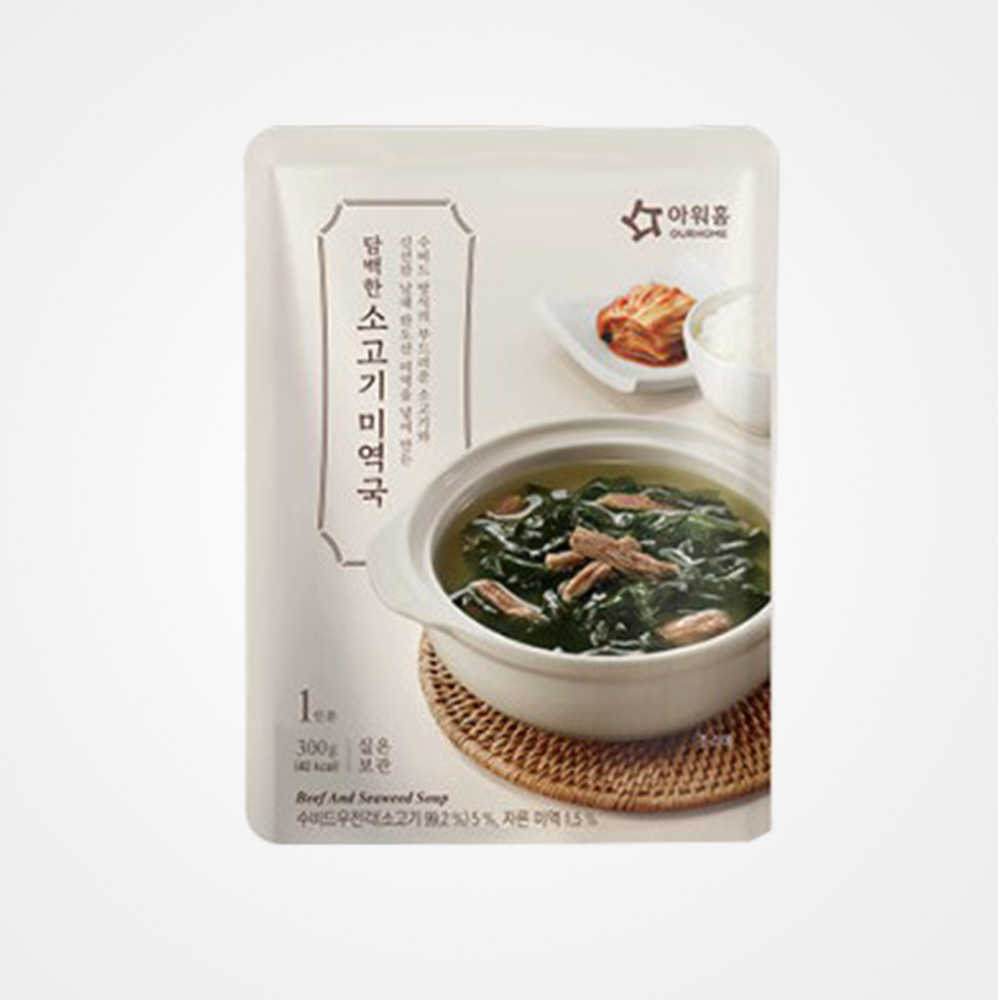 아워홈 담백한 소고기 미역국, 300g, 1개 4,980원