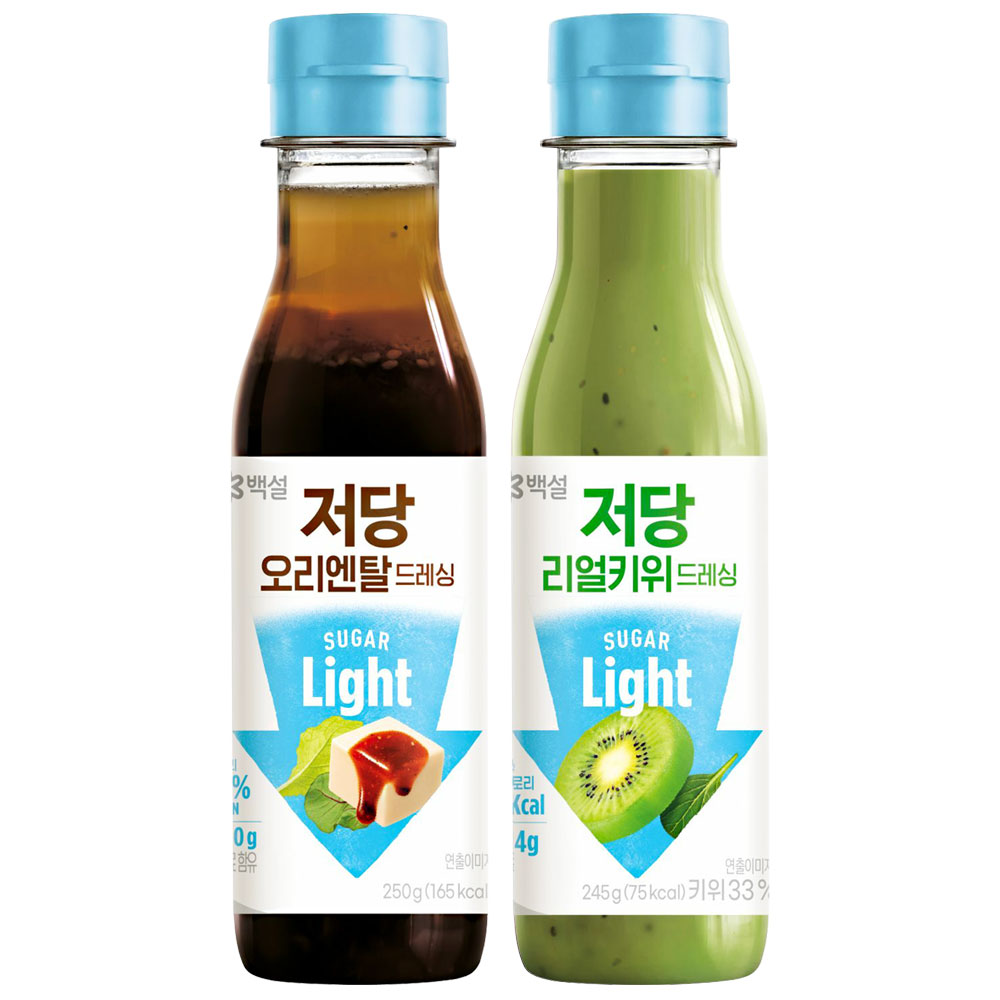 백설 저당드레싱(오리엔탈+리얼키위), 1세트, 495g 12,500원