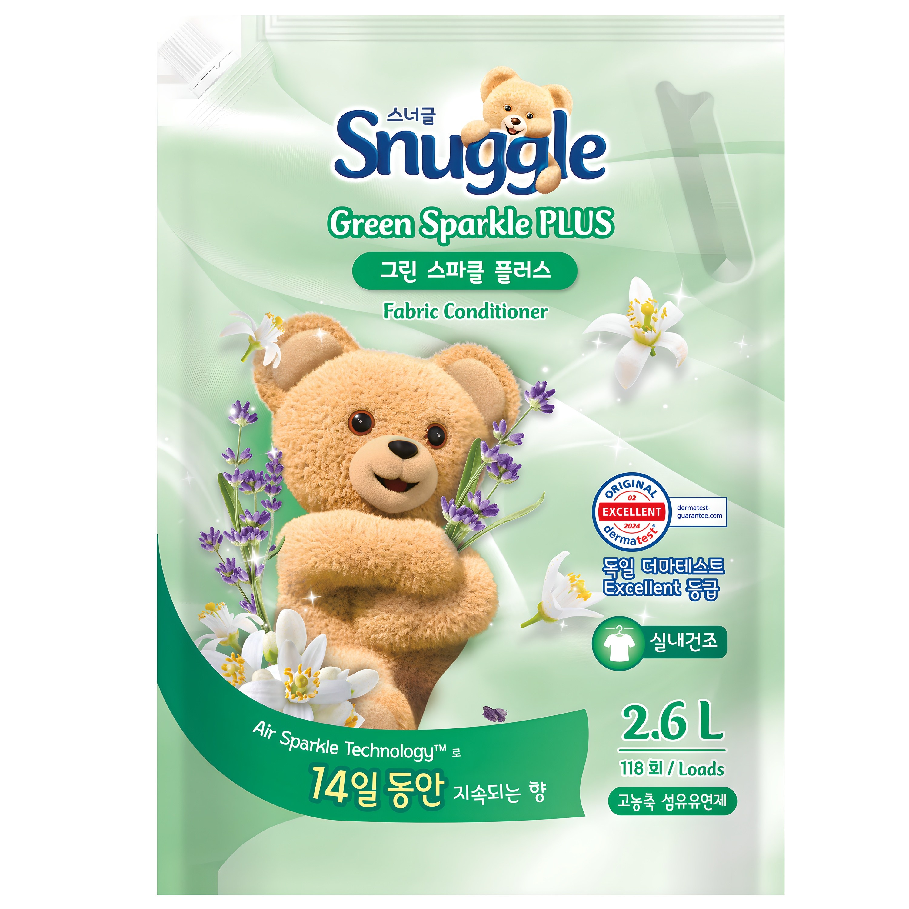 스너글 섬유유연제 그린 스파클 플러스 리필 10,500원