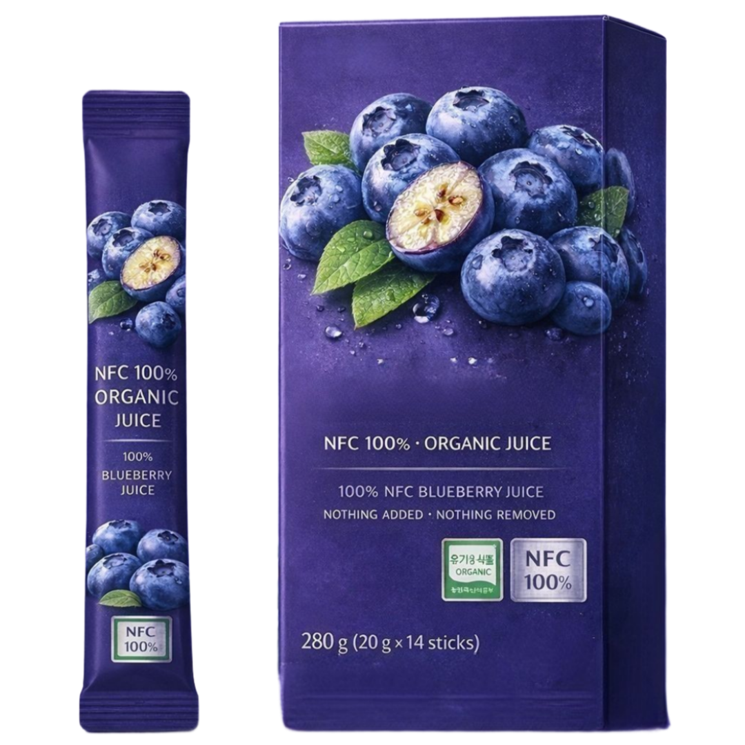 리포리아 유기농 블루베리 즙 100% nfc 착즙 원액 퓨레 주스 스틱 20,000원