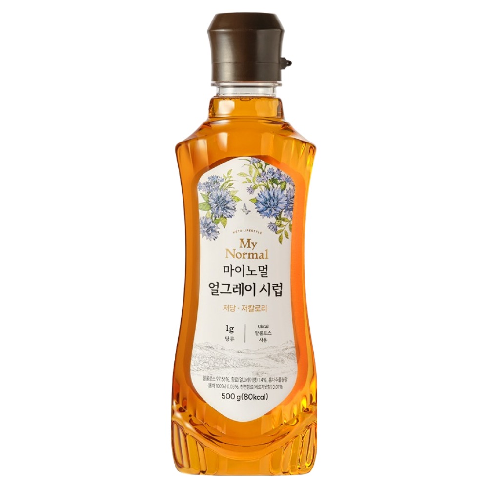 마이노멀 저당 저칼로리 얼그레이 시럽, 1개, 500g 8,890원