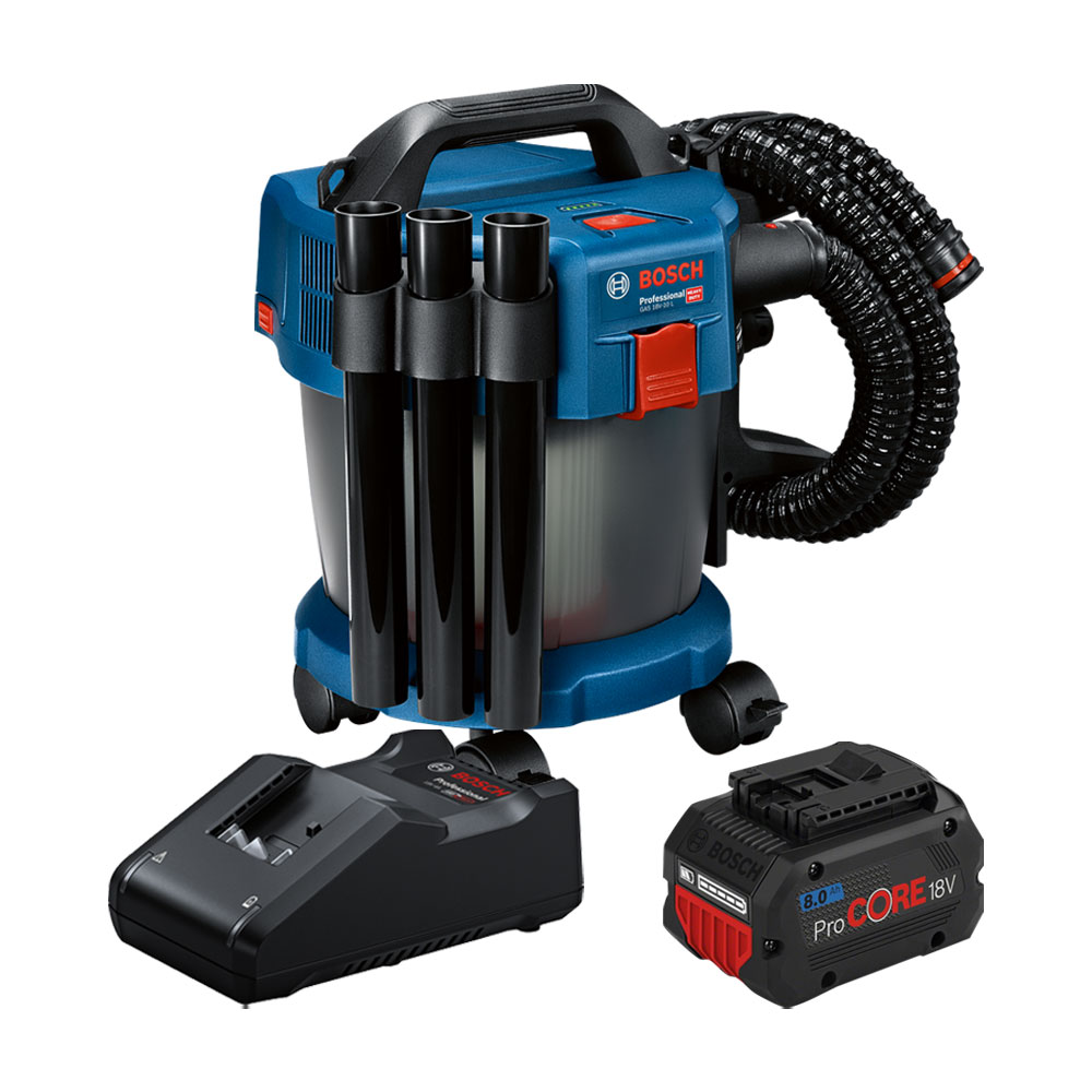 보쉬 GAS18V-10L 무선 건습식 청소기 바퀴포함 18V 프로코어 8.0Ah 배터리 1개 세트, 1개 364,170원