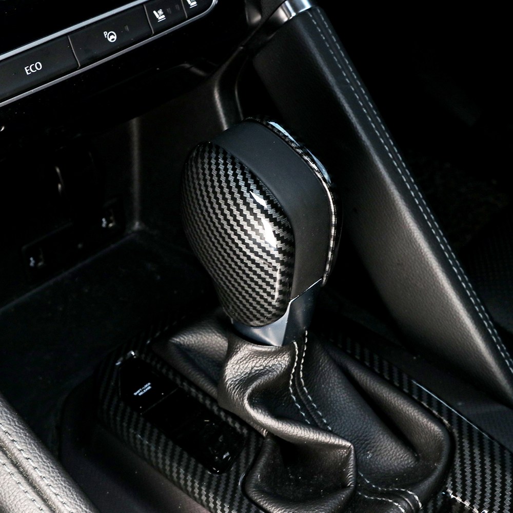 카스타 호환 더뉴 QM6 SM6 XM3 실내 튜닝 기어봉 커버 레드 카본 몰딩 용품 14,900원