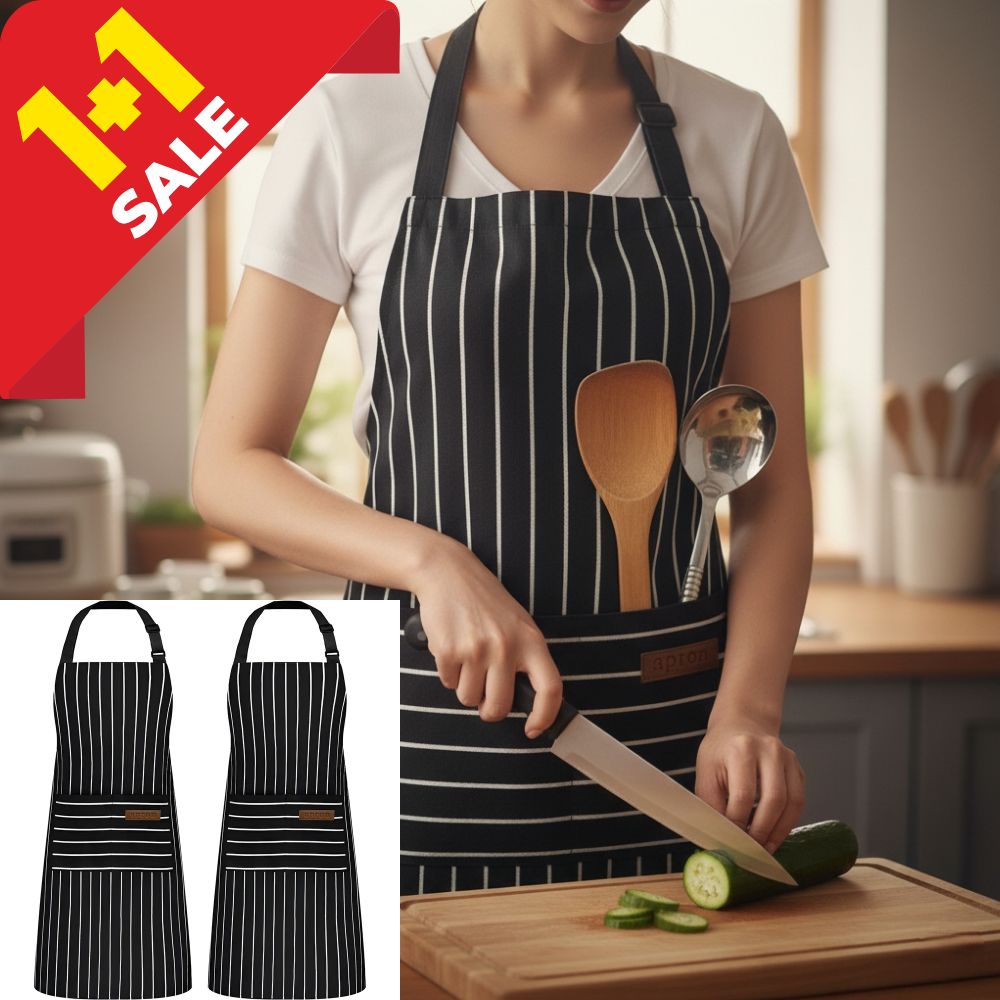 우비아 초경량 줄무늬 주방 앞치마 11,400원