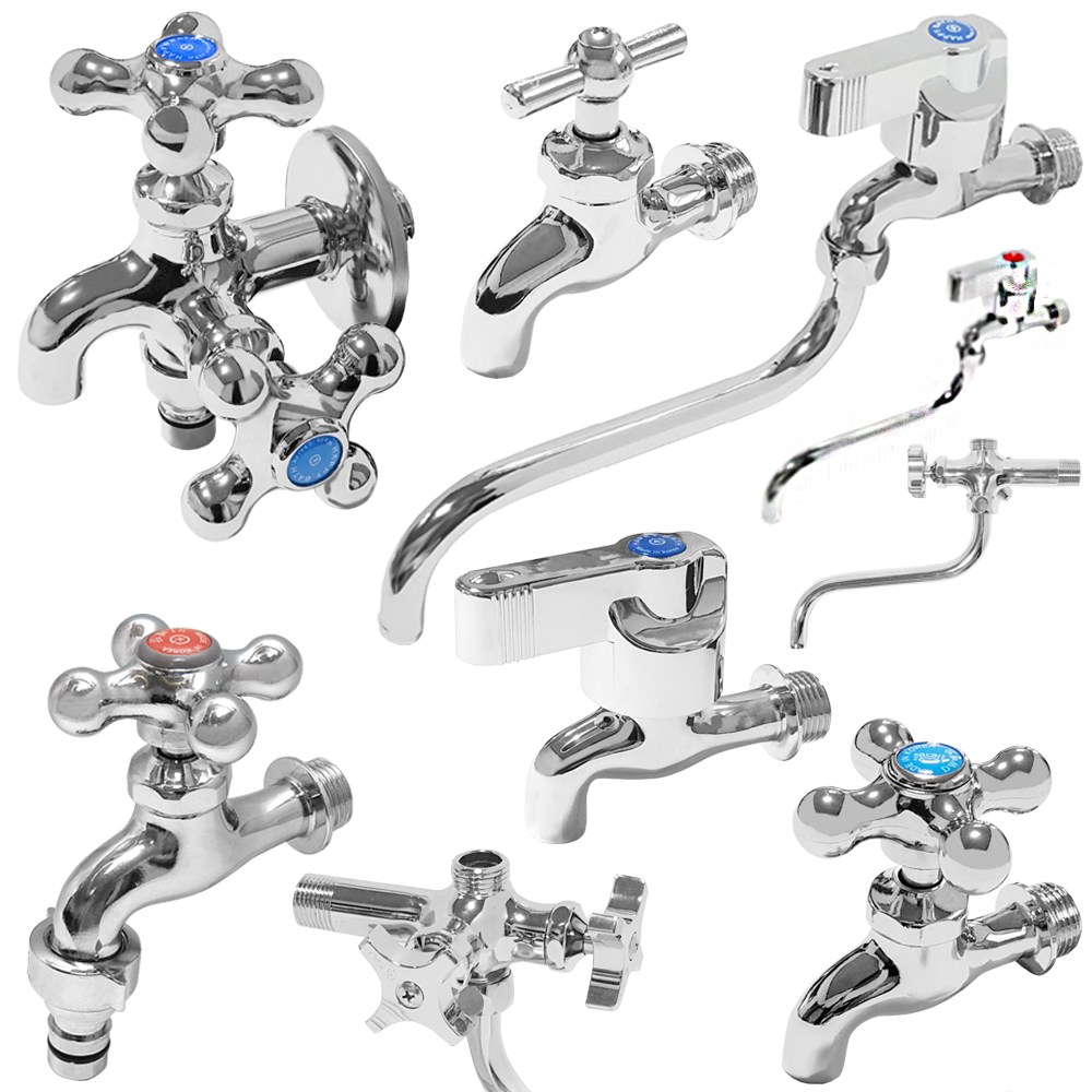 십자 커플링 가로꼭지 원스톱 목돌림 두갈래 세탁기 수도꼭지 2홀수전 15,900원