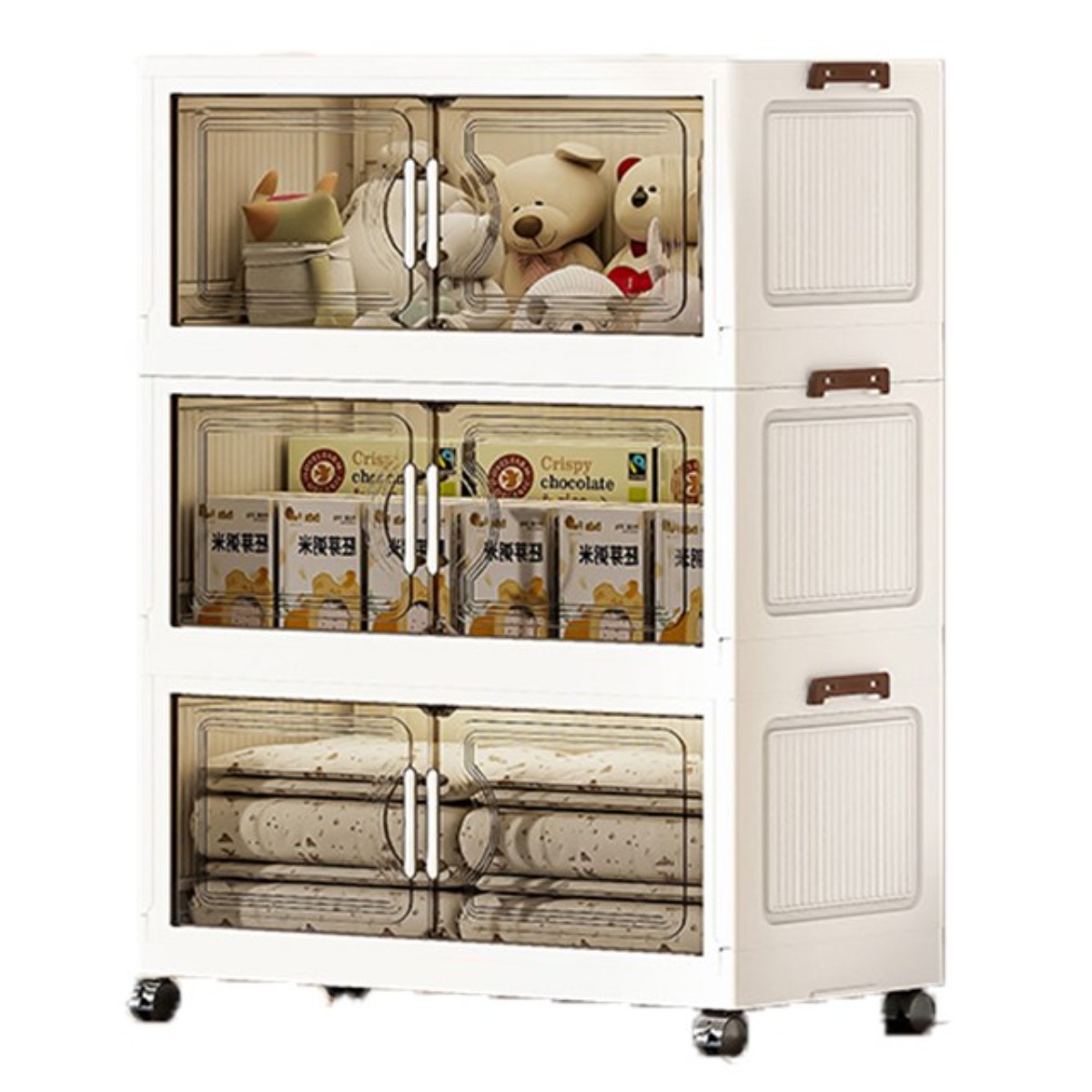 코코데모 59CM이동식 수납장 PP 다용도 옷 수납장 거실 정리장 접이식 수납함 32,000원