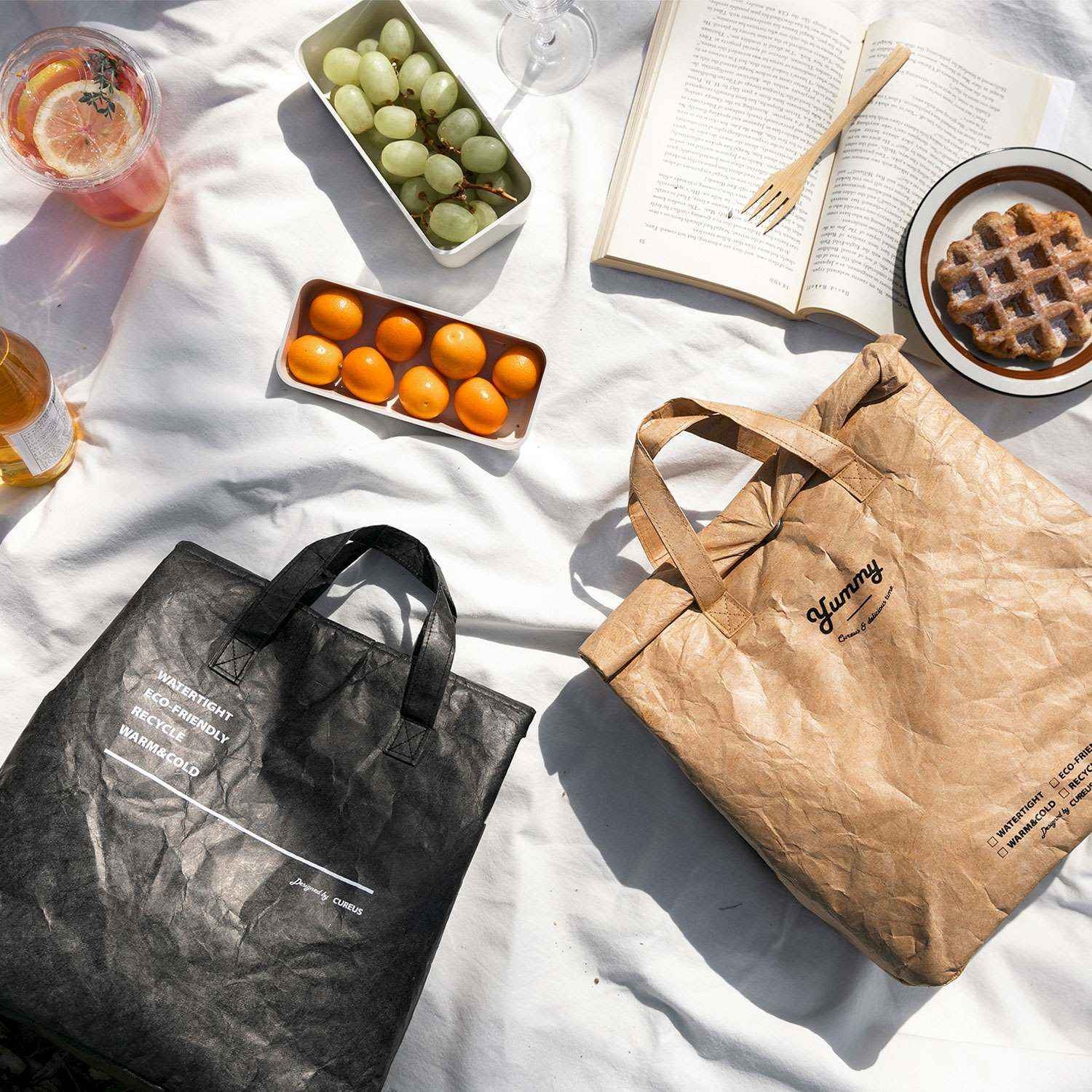 세트 큐어스 야미 보온보냉 직장인 도시락가방 YUMMY 2P 50,800원