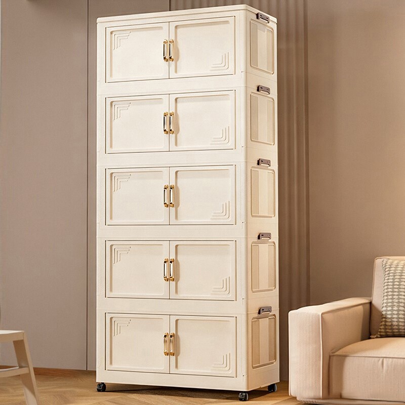 Frokom 접이식 폴딩 리빙박스 다용도 이동식 수납함 홈정리 대용량, 화이트 53,800원