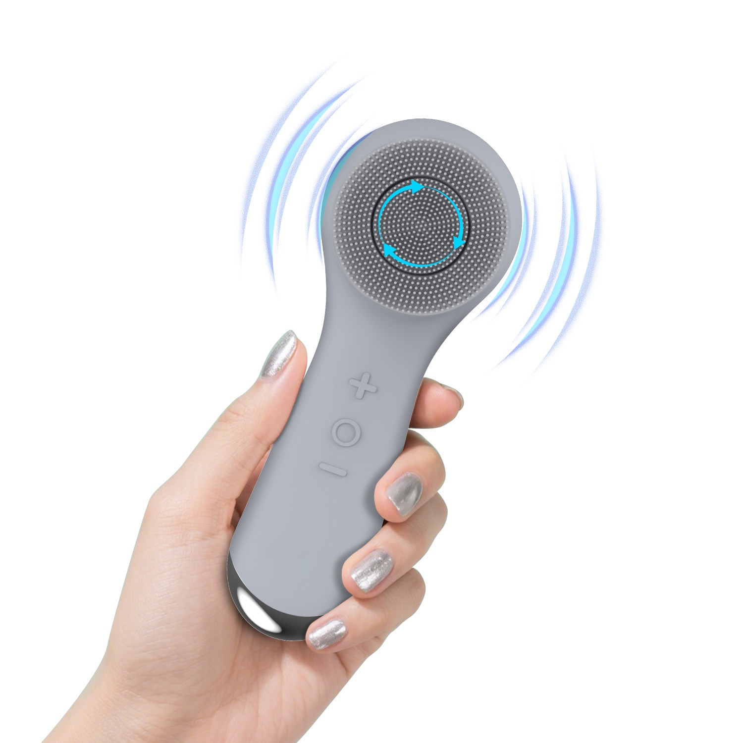 [SKP] 진동 클렌저 스마트 기억 폼 세안기/ 진동 실리콘 회전 브러시 2in1/ 전동 세안기/ 피지제거 모공 클렌져/ 얼굴클렌징 피부 관리기, 그레이 40,000원