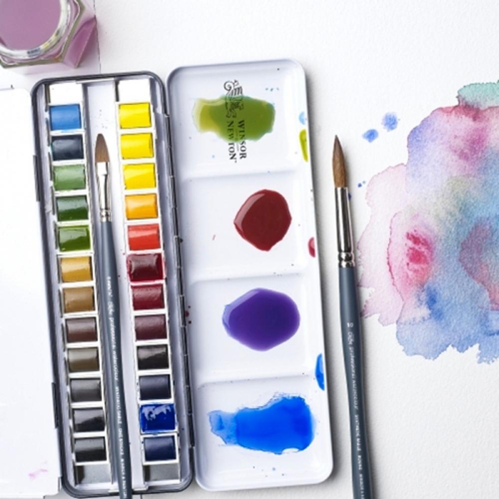 HGR 윈저앤뉴튼 아티스트 고체케익24색철제 수채물감 243,000원