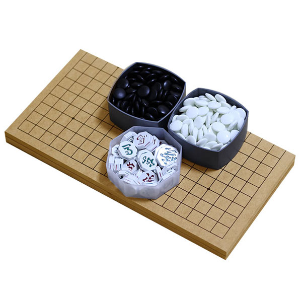 12mm 접판 바둑판 장기판 겸용 + 소석 바둑알 + 장기알 19,900원
