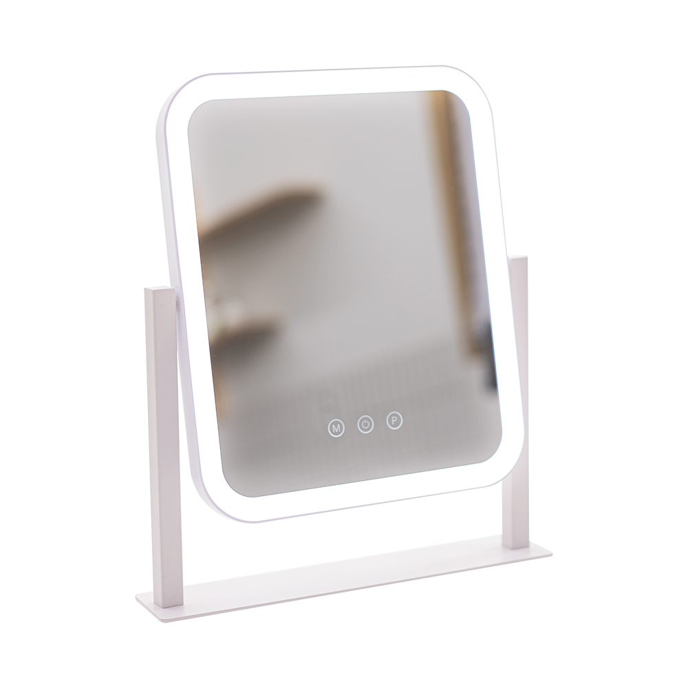 비욘드퍼니싱 LED 화장대 탁상 거울, 1개, 라운드 LED라인조명 31,900원