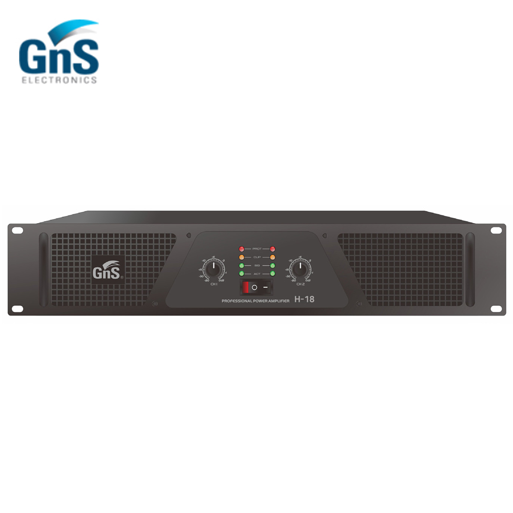 지앤에스 H-18 500W 2채널 냉각방식 스테레오 파워앰프 강당 교회 무대 앰프 1,276,000원