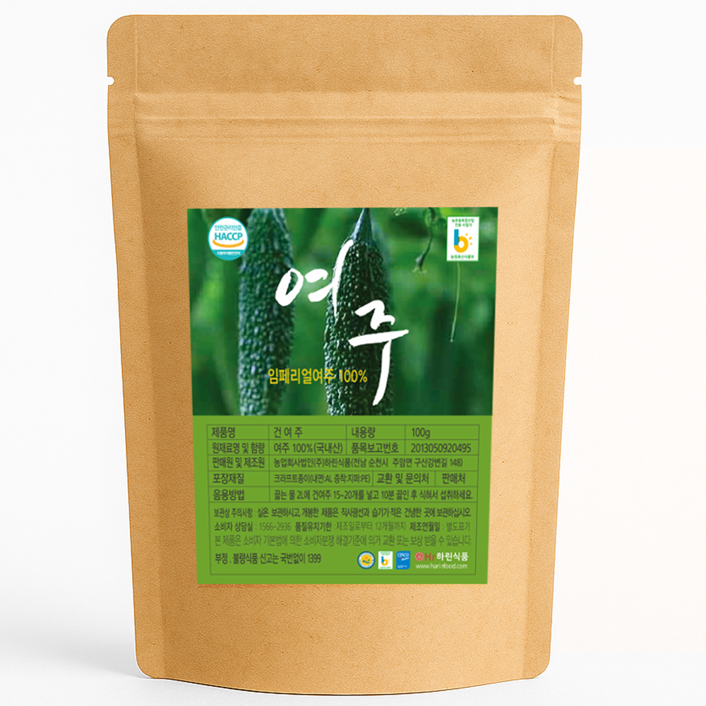 하린식품 HACCP 말린 여주차 100g 옵션가 할인 300g/500g 국내산 100%, 100g, 1개, 3개입 30,000원