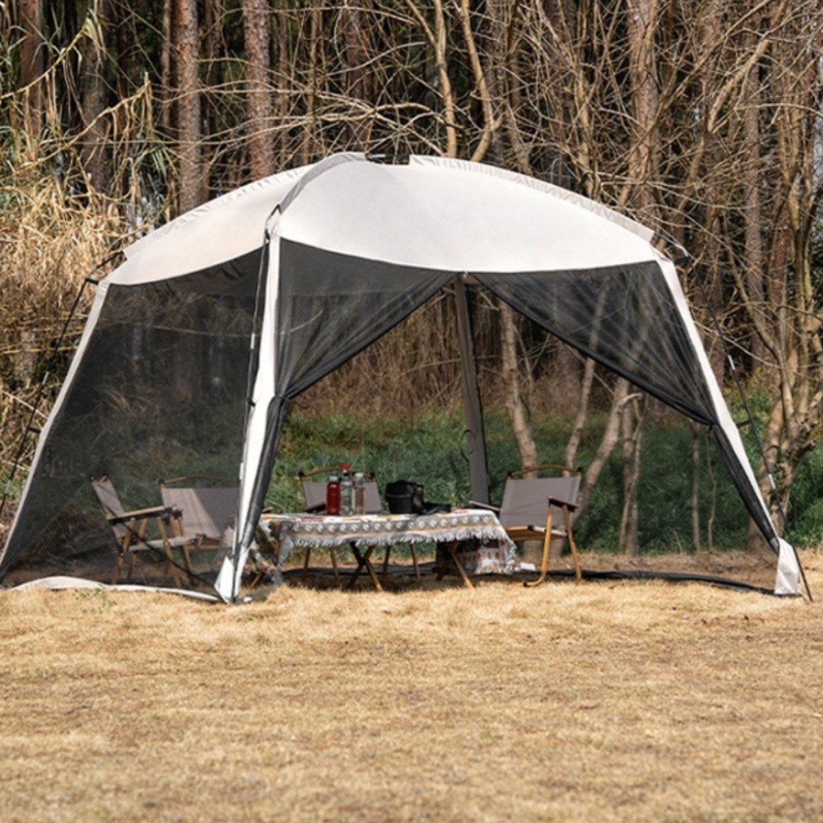 씽크라이프 3.30x3.30m 초대형 타프 스크린 쉘터 메쉬 텐트 모기장 그늘막 텐트 대형 타프쉘 49,900원