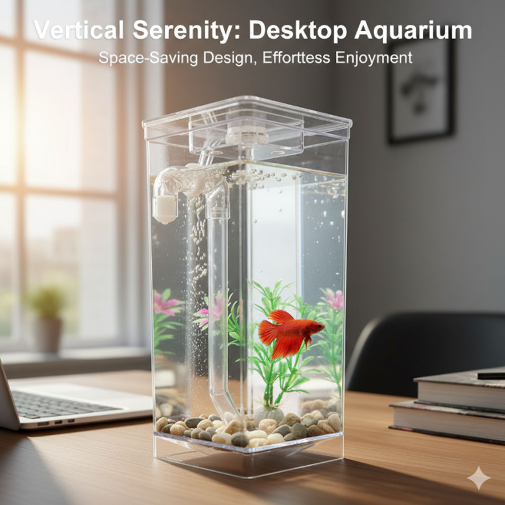 모아캠핑 자동순환 LED조명 아크릴 조경용 가정용 어항 수조, 1개, 투명 8,900원