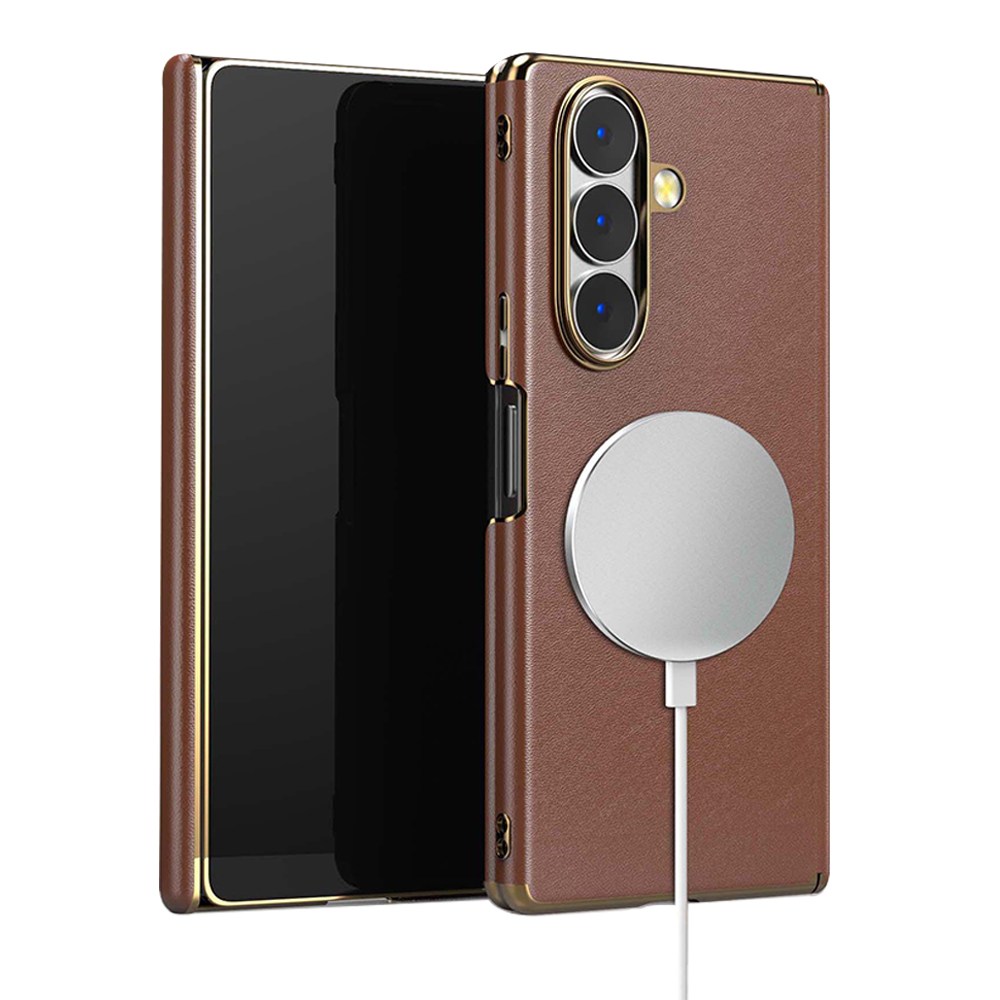 YINUO 갤럭시 Z 폴드 천연 가죽 magsafe 듀얼 중축 힌지 보호 후면 케이스 22,300원