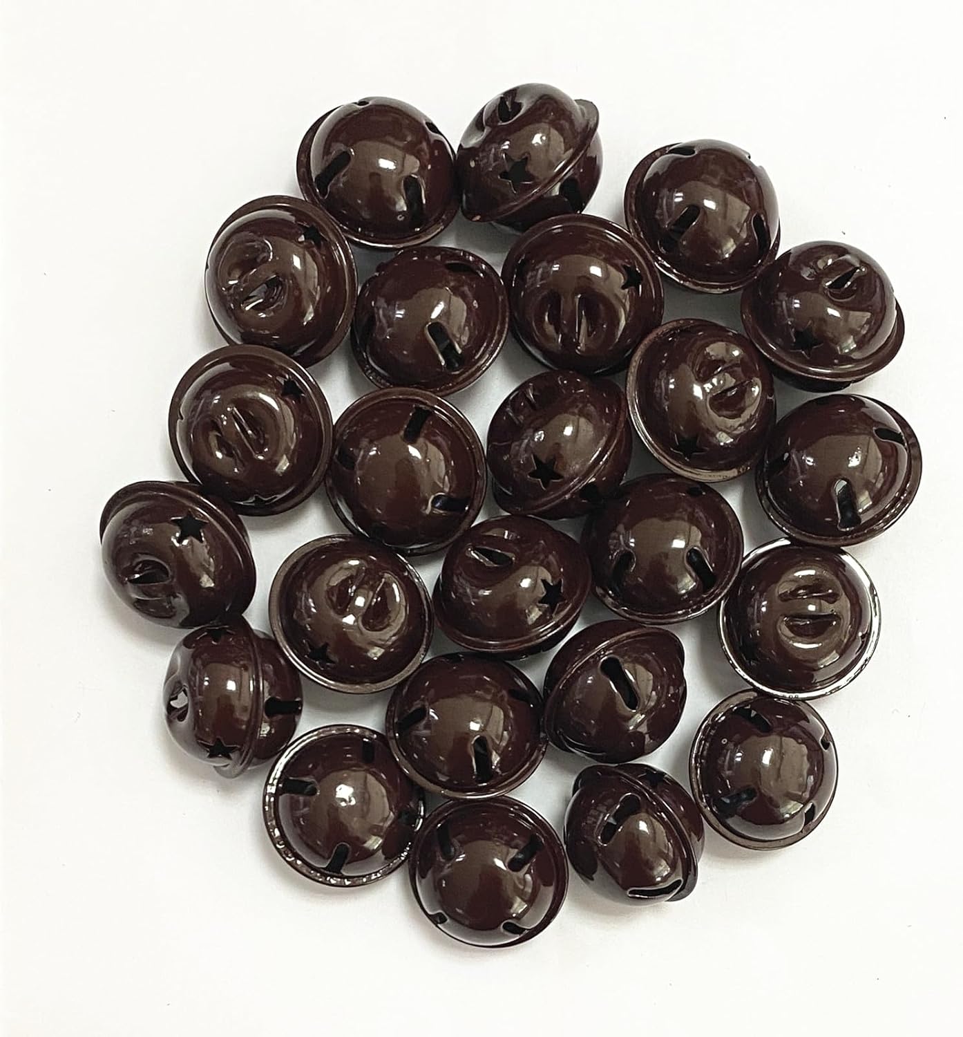 공예용 갈색 작은 종 50개 팩 반려견 훈련용 초인종 고양이 목걸이 크리스마스 트리 웨딩 장식용 1인치 징글벨 27,090원