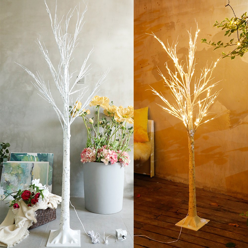 LED 겨울나무 크리스마스 감성 조명 장스탠드형 무드등 소품 무장식조명 트리 자작나무 WT-220, 2.(LED) 겨울나무 (2m)충전거(포함) 58,900원