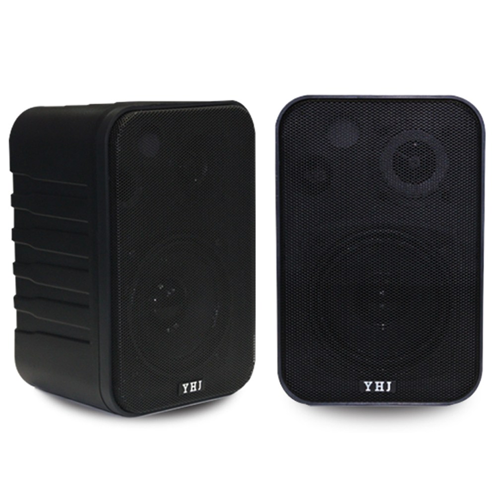 YHJ 매장스피커 Y-45 패션스피커 최대출력 100W 2P 세트, Y-45스피커(블랙 1조 2개)) 53,930원