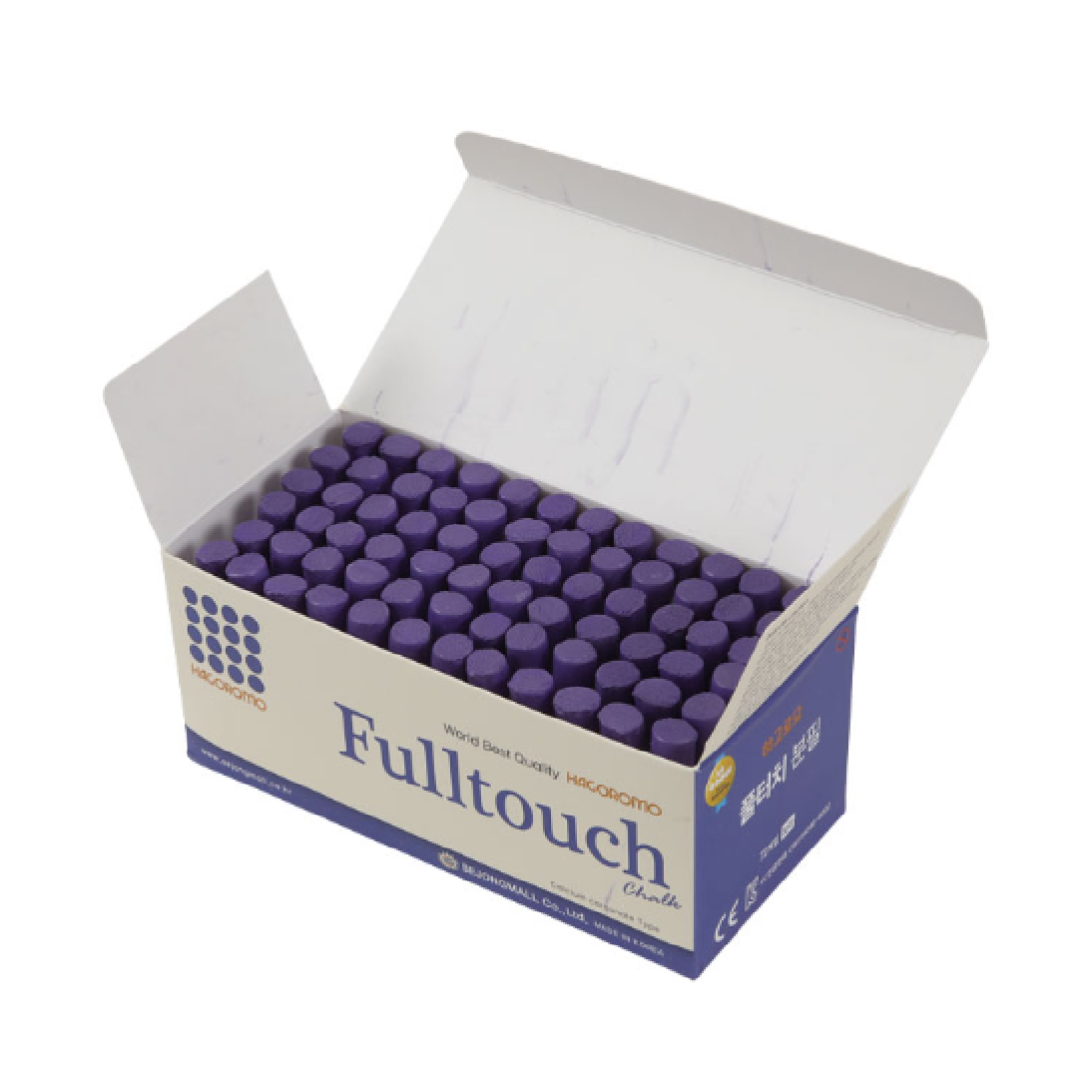 하고로모 hagoromo 일반 탄산분필 1갑 72자루 혼합 및 단색 10종 분필(선택), 72개입, 보라 25,800원