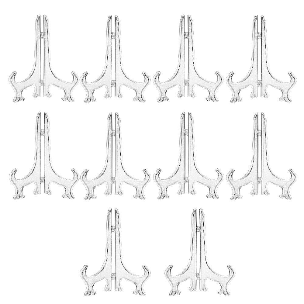 멜로우앤유 플라스틱 스탠드 액자 거치대, 10개, 투명 5,500원
