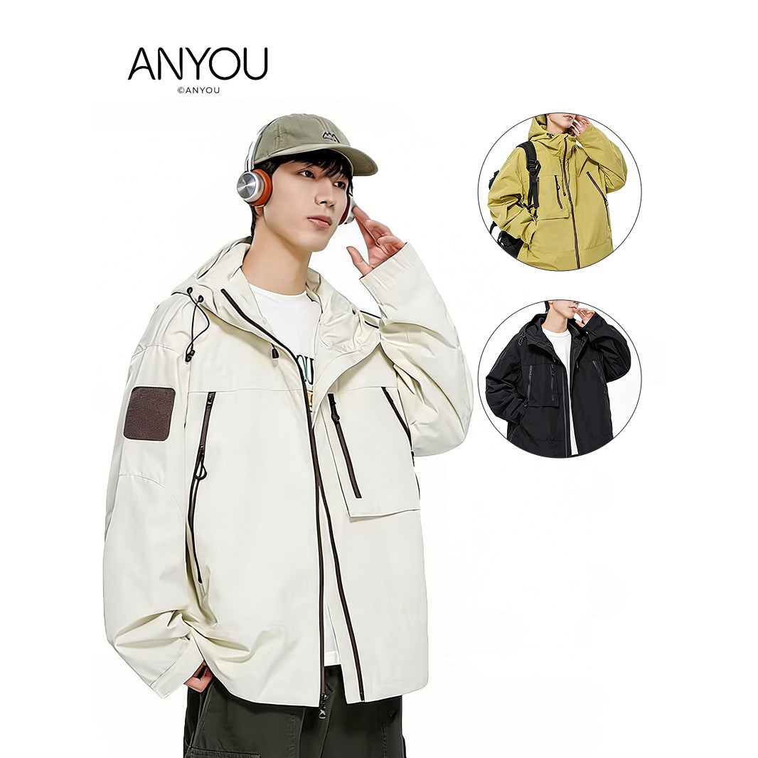 ANYOU 남성 바람막이 봄가을 등산 방수 자켓 62,900원