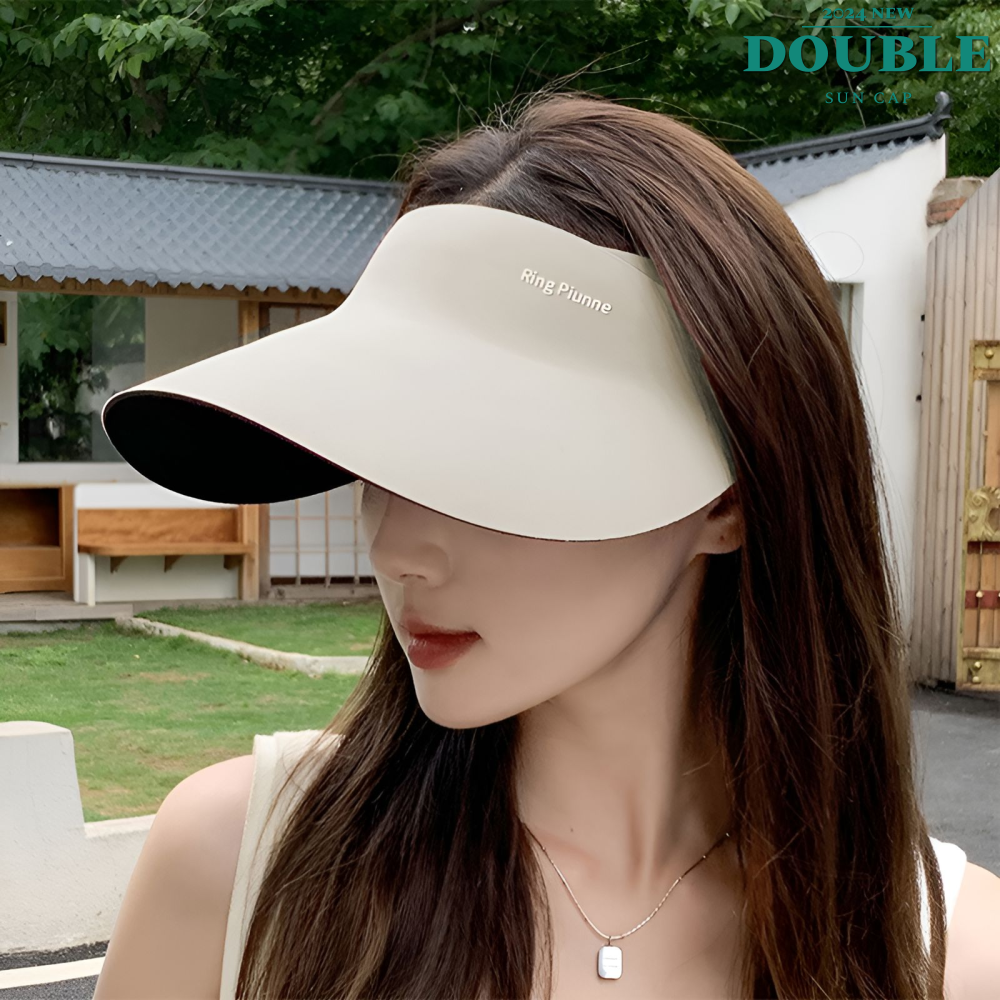 UPF50+ 더블파이브 자외선차단 벨크로 썬캡 여름모자 햇빛가리개 와이드챙 14,800원