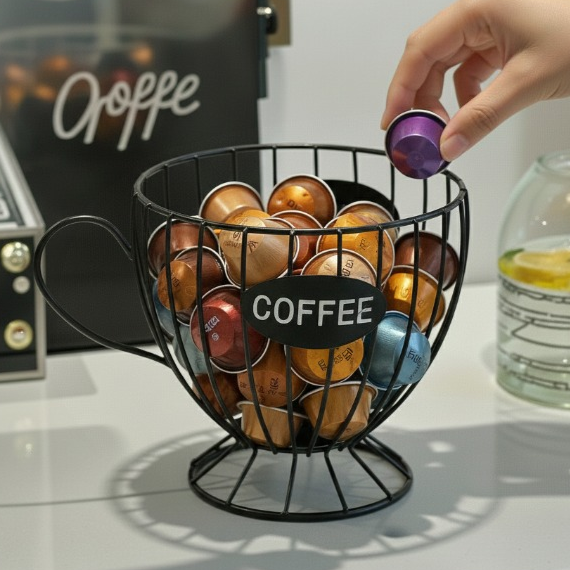 메종드닷 홈카페감성 인테리어 커피캡슐 보관함, 1개, 블랙 10,060원