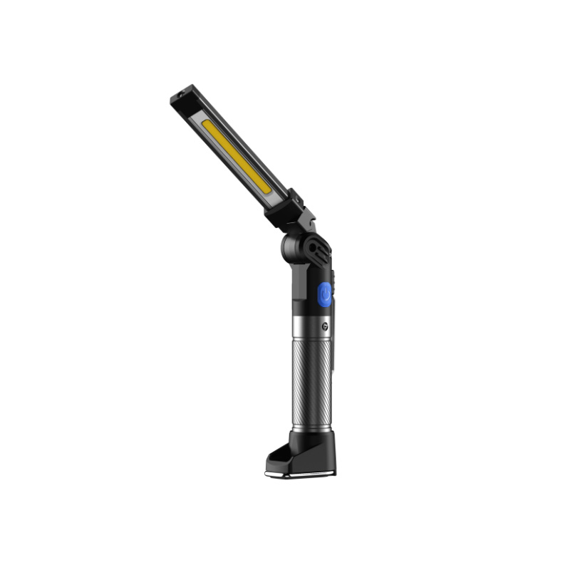 JABP 충전식 접이식 LED 작업등 LR-6302 비상등 차량수리등 자석 고리 부착 경량, 1개, 블랙 33,000원