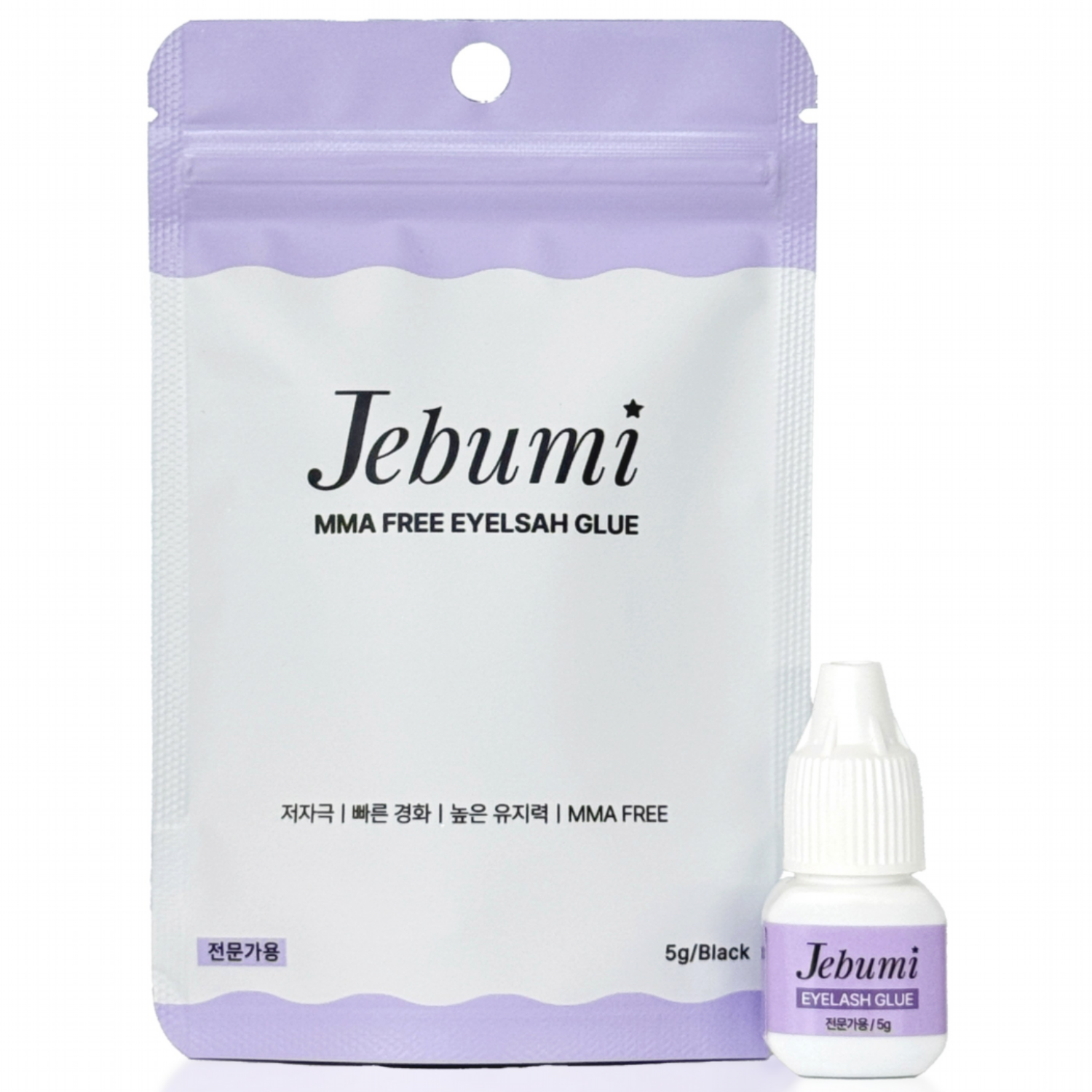 JEBUMI 속눈썹 글루 무자극 접착제 연장재료(한국산) 5g 17,900원