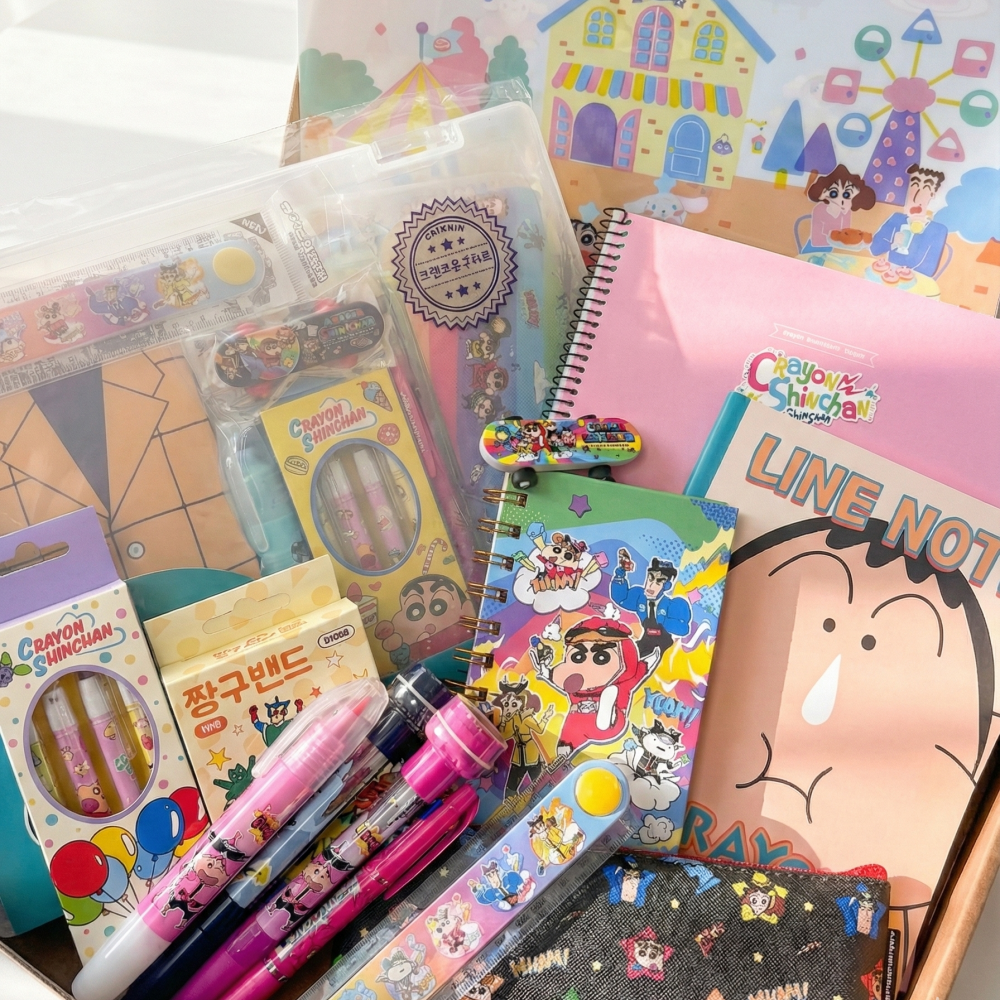 짱구 문구 선물세트 [신학기 새학기 학용품 노트 샤프 어린이날 축하 굿즈 스티커] 59,800원