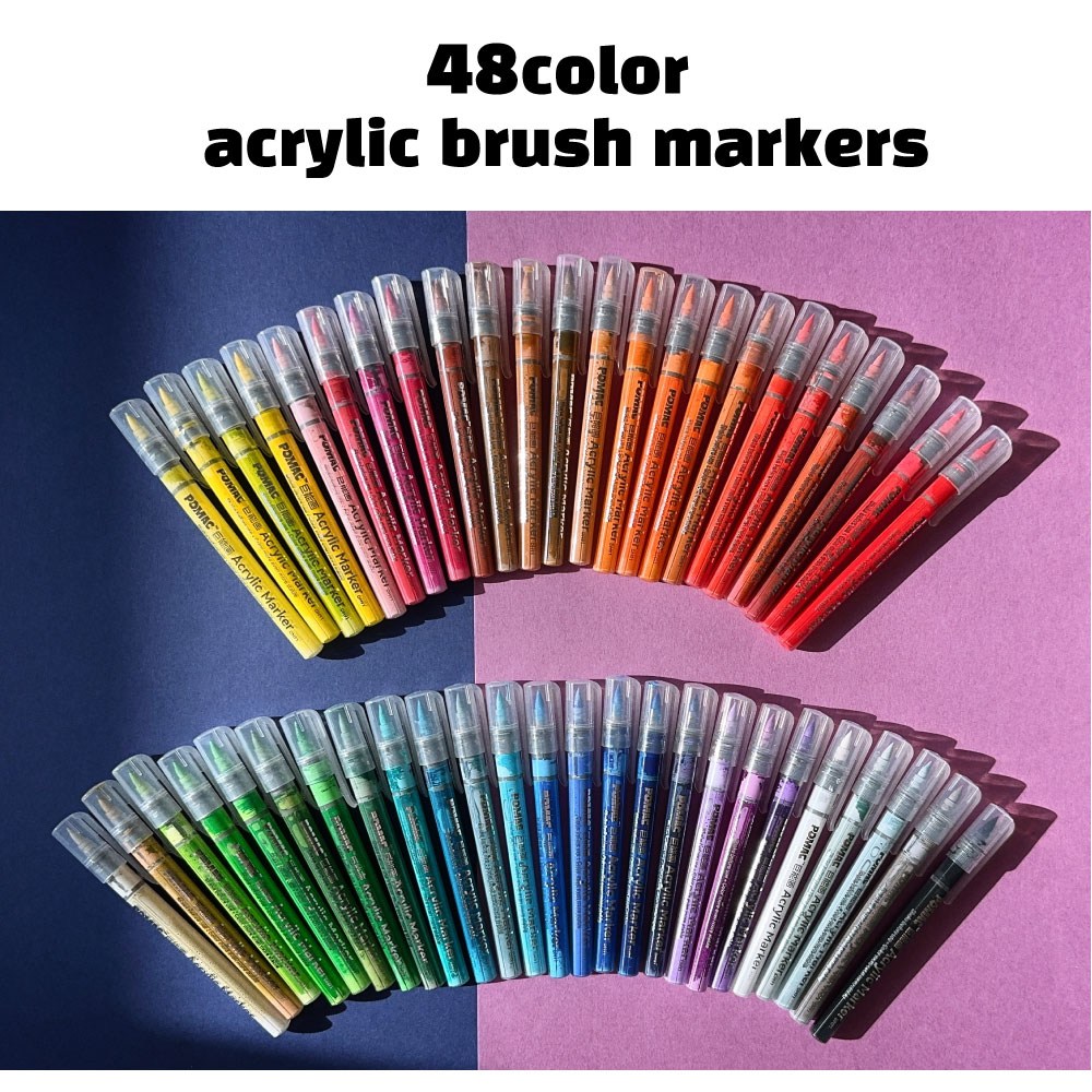 툴바이트 48색 대용량 아크릴 브러쉬마카, 1개, 48색 29,000원