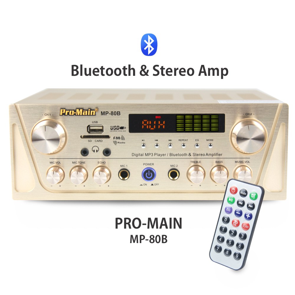 프로메인 MP-80B 매장용앰프 블루투스앰프 2채널 고출력 앰프, 단일상품 150,000원
