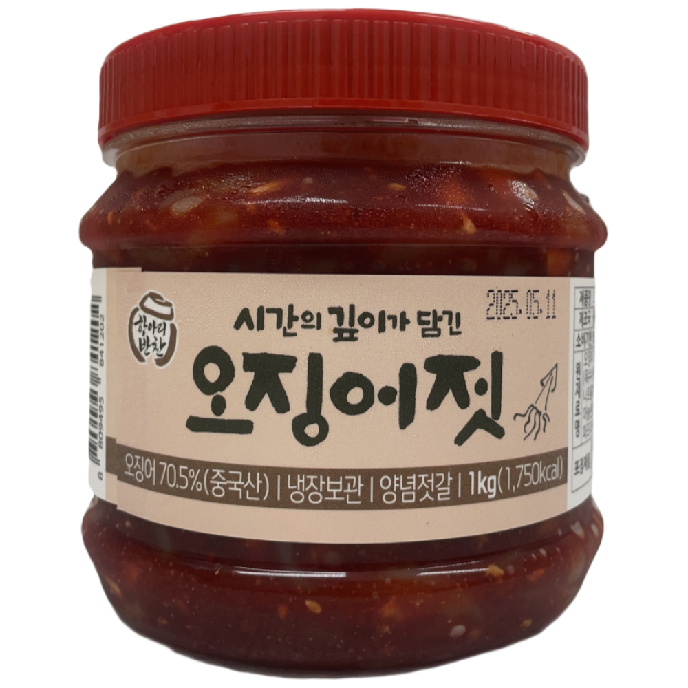 항아리반찬 오징어젓, 1개, 1kg 16,200원