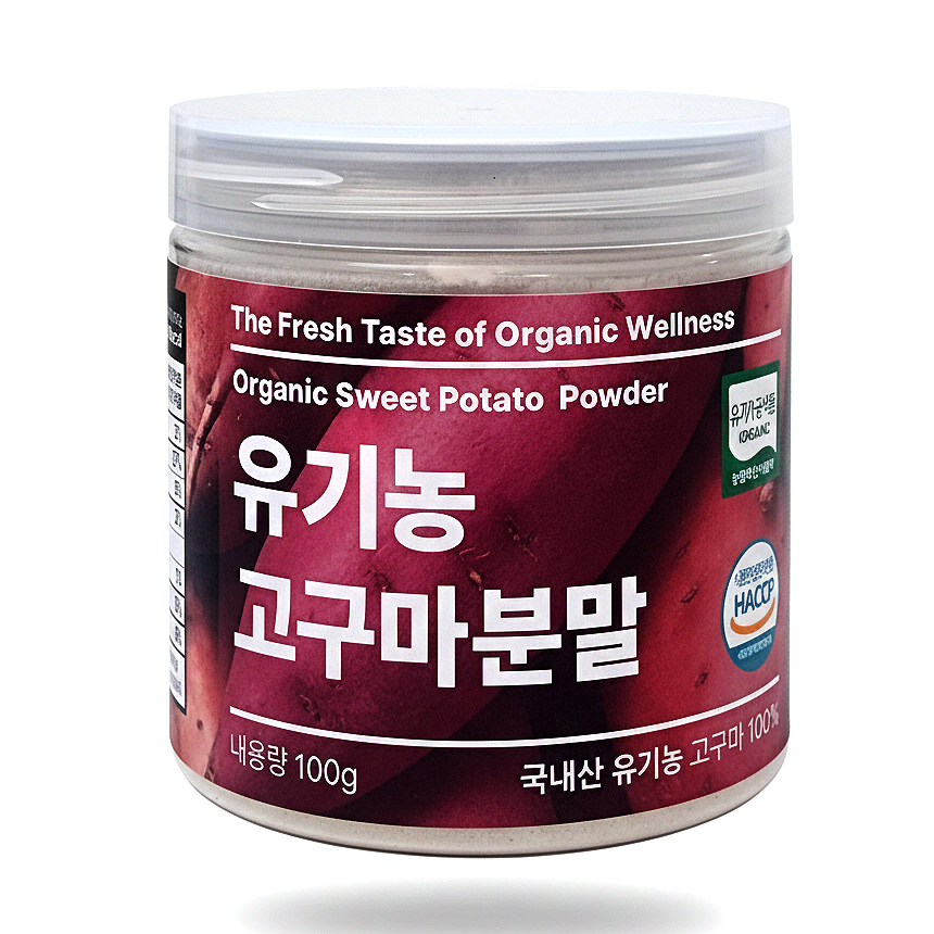 [캔시머] 국내산 유기농 고구마 분말 가루 100g 1+1 피부미백 # 무료반품 #무료배송 11,300원