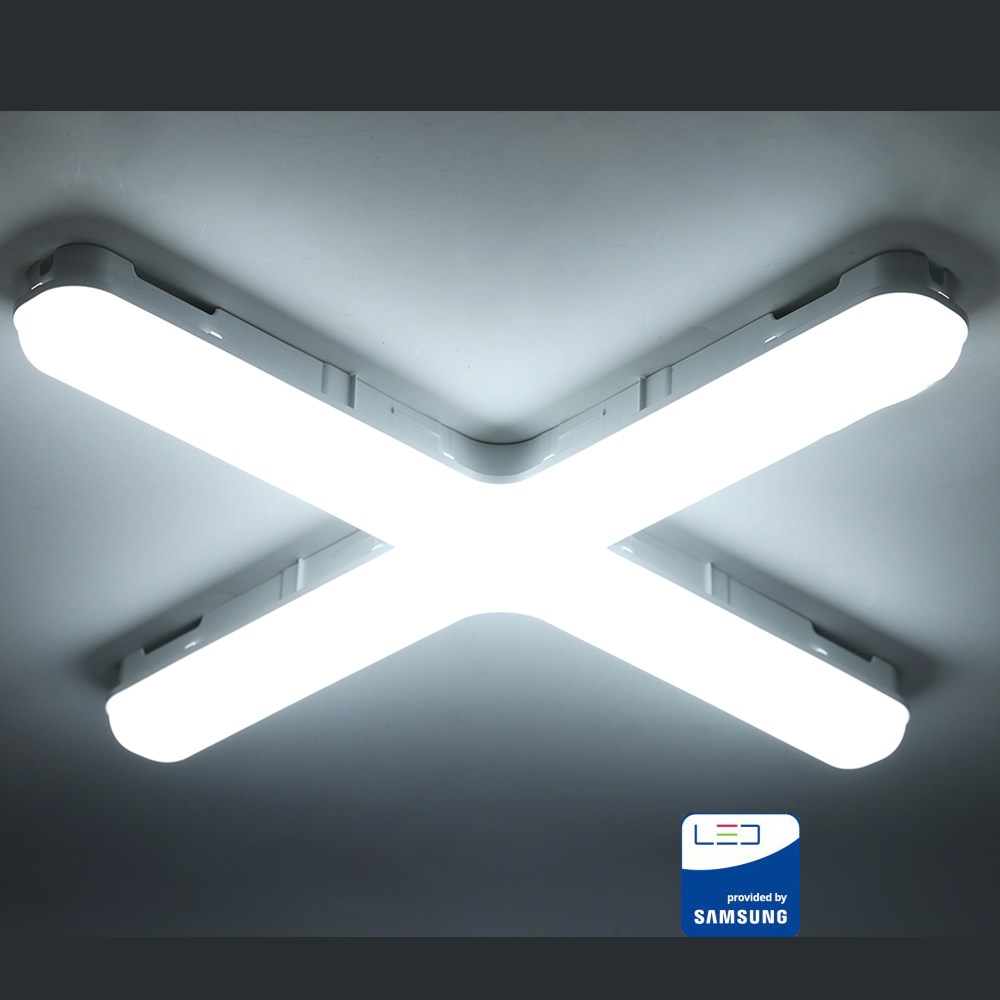 인아웃조명 LED 십자등 조명 60W 플리커프리 전등 형광등 마트 가게 방 창고 12,800원