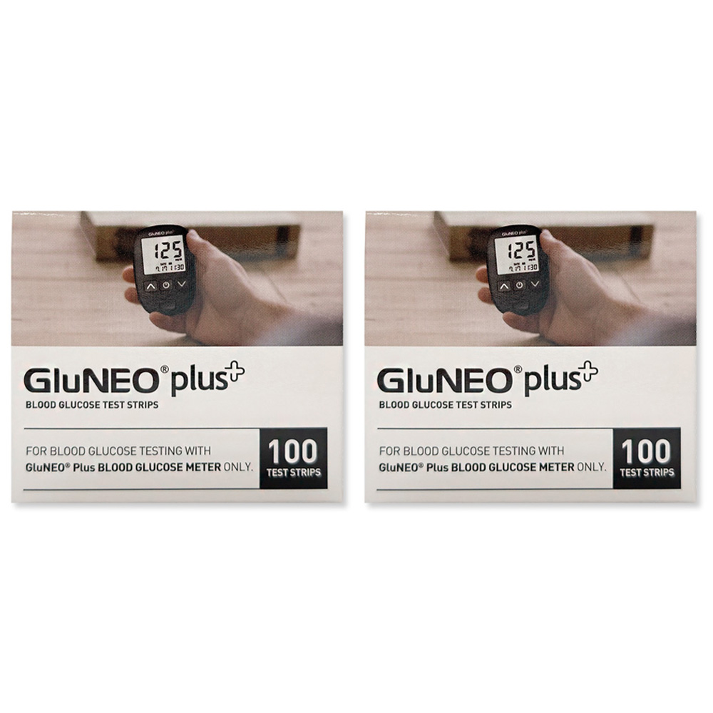 헬스웰 오상헬스케어 글루네오 플러스 혈당시험지 100매 검사지, 2개, 100개입 31,760원