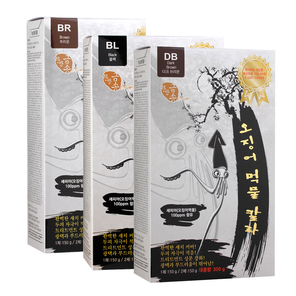 뉴겐 금송 스퀴드 잉크 헤어칼라 오징어먹물 새치염색약, 03 브라운 BR, 1개 9,600원